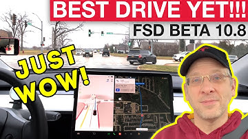 Tesla FSD Beta 10.8 - BEST DRIVE EVER!
