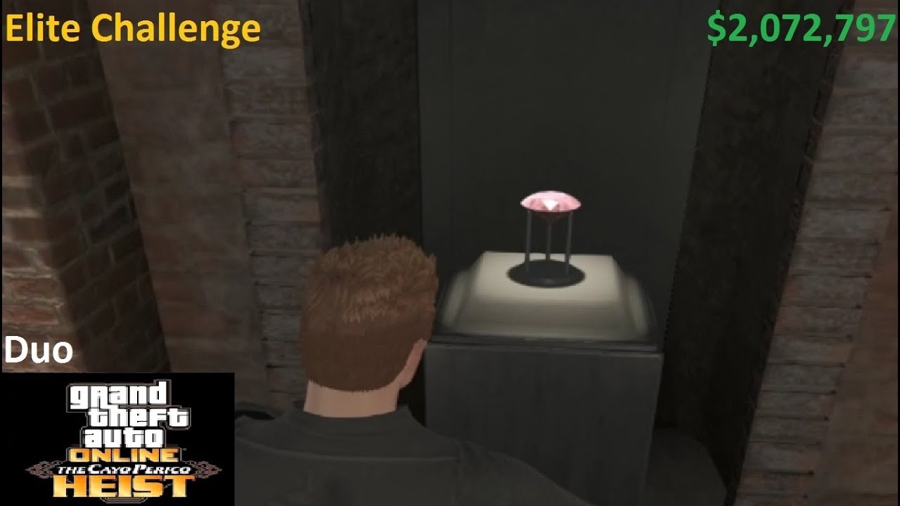 GTA 5 Cayo Perico Heist Pink Diamond + Gold Elite Challenge [GTA Online