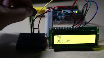 Arduino [EX010] LCDに圧力センサ値を表示