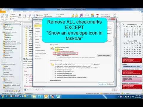 How to Turn off Desktop Alerts in Outlook 2010 - by Turner Time Management