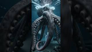 The Kraken Rises from the Abyss! 🌊🐙 #Kraken #DeepSea #OceanMystery #SeaMonster