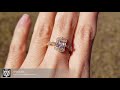 Rose cut moissanite engagement ring by 3d heraldry