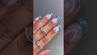 ✨ Give Your French Tips a Sparkly Makeover with Glitter Glam