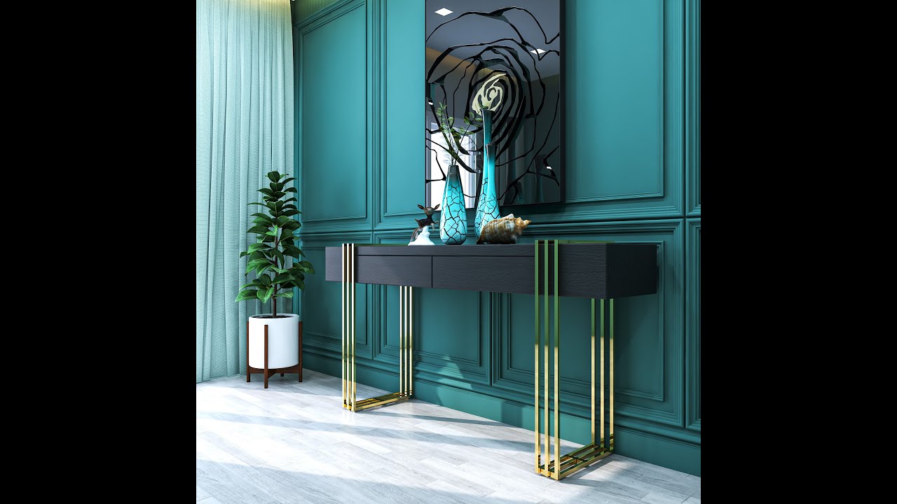 Console Table 3d Modeling | Console Table Modelling in 3ds Max Easy ...