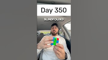 Day 350 of solving the Rubik’s cube blindfolded every single day until I break the National Record.