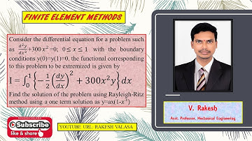 RAYLEIGH RITZ METHOD, PROBLEM-4