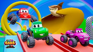 Funny Cars Playing at Hot Wheels Track | Cars Fun Play at Park | Cars Video Games 3D | Toon Cars