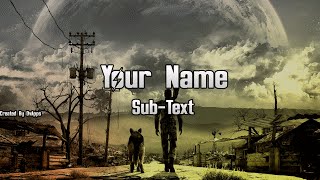 Fallout 4 Channel Art/Banner Template (Speed Art) FREE DOWNLOAD