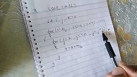 InterviewBit | LOOP_CMPL2 | Time Complexity