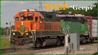BNSF  Geeps at Omaha Union Station.