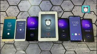 7 Alarm Clocks Ringing Simultaneously On Different Phones Samsung Galaxy Tab S10 Android 9 11