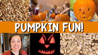 Roasted Pumpkin Seeds | Pumpkin Carving VLOG