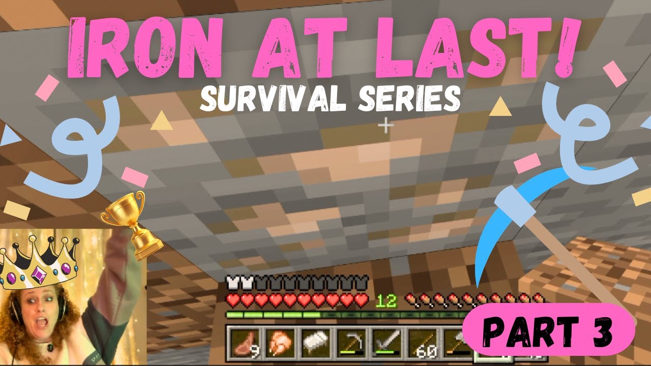 I finally found IRON!! Minecraft survival - PART 3 - YouTube