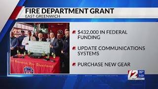 East Greenwich Fire Department receives grants for equipment upgrades
