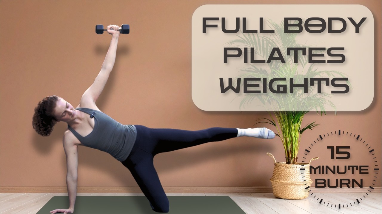 FULL BODY PILATES BURN | 15 Minute at Home Workout - YouTube