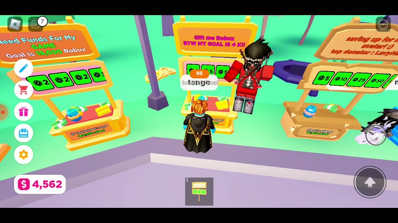 I got donated 105 robux by my friend tango! - YouTube