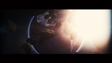 Earth In Asteroid Belt VFX Animation