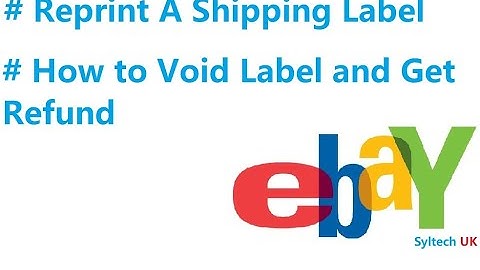eBay Reprint a Shipping Label | How to Void Printed Label and get Refund