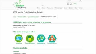 Barefoot how to use activities page