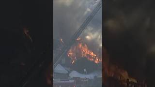 Video shows New Hampshire crews knock down massive fire after Nashua gas explosion