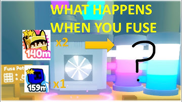 What happens when you fuse a rainbow happy computer and 2 golden techno cats? Pet Simulator X