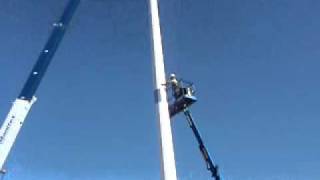 Wind Tower Installation - 100Ft Monopole Part 2