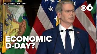 Iran vows seismic response to Trump administrations economic D-Day sanctions
Ahead of Treasury Secretary Scott Bessents unveiling of the Trump administrations new offensive of economic warfare self-dubbed economic D-Day, Iran previewed its plan to retaliate.
If the economic war continues, not a single drop of oil will be exported٫ neither through the Strait of Hormuz nor from anywhere in the Persian Gulf. Iran will regard any country’s participation in or support for America’s economic war against the Iranian people as an act of war, Iranian Supreme National Security Council Secretary Mohsen Rezaei said Sunday.
During a press conference Monday, Bessent described the new measures as an economic onslaught against Irans financial connections around the globe. This included broadened secondary sanctions on those doing business with Iran in five key sectors: digital assets, technology, gold, aviation and shipping. The secretary said his department also sanctioned more than 60 entities, individuals and vessels accused of enabling the Iranian regimes oil sales, cyber operations and access to weapons technology.
https://cbs6albany.com/news/nation-world/iran-vows-seismic-response-to-trumps-economic-d-day-sanctions-persian-gulf-scott-bessent
#sanctions #tarrifs
Stay up to date with our social media:
X: cbs6albany
Facebook: cbs6albany
YouTube: @cbs6albany
https://cbs6albany.com/
Have a news tip? Email news@wrgb.com
WRGB is a NY based station and a CBS Television affiliate owned and operated by Sinclair Broadcast Group. Sinclair Broadcast Group, Inc. is one of the largest and most diversified television broadcasting companies in the country today. Sinclair owns and operates, programs or provides sales services to 163 television stations in 77 markets, after pending transactions. Sinclairs television group reaches approximately 38.7% of US television households and includes FOX, ABC, MyTV, CW, CBS, NBC, Univision and Azteca affiliates.
#WRGB #CBS6Albany #News #ALBANY Iran vows seismic response to Trump administrations economic D-Day sanctions
