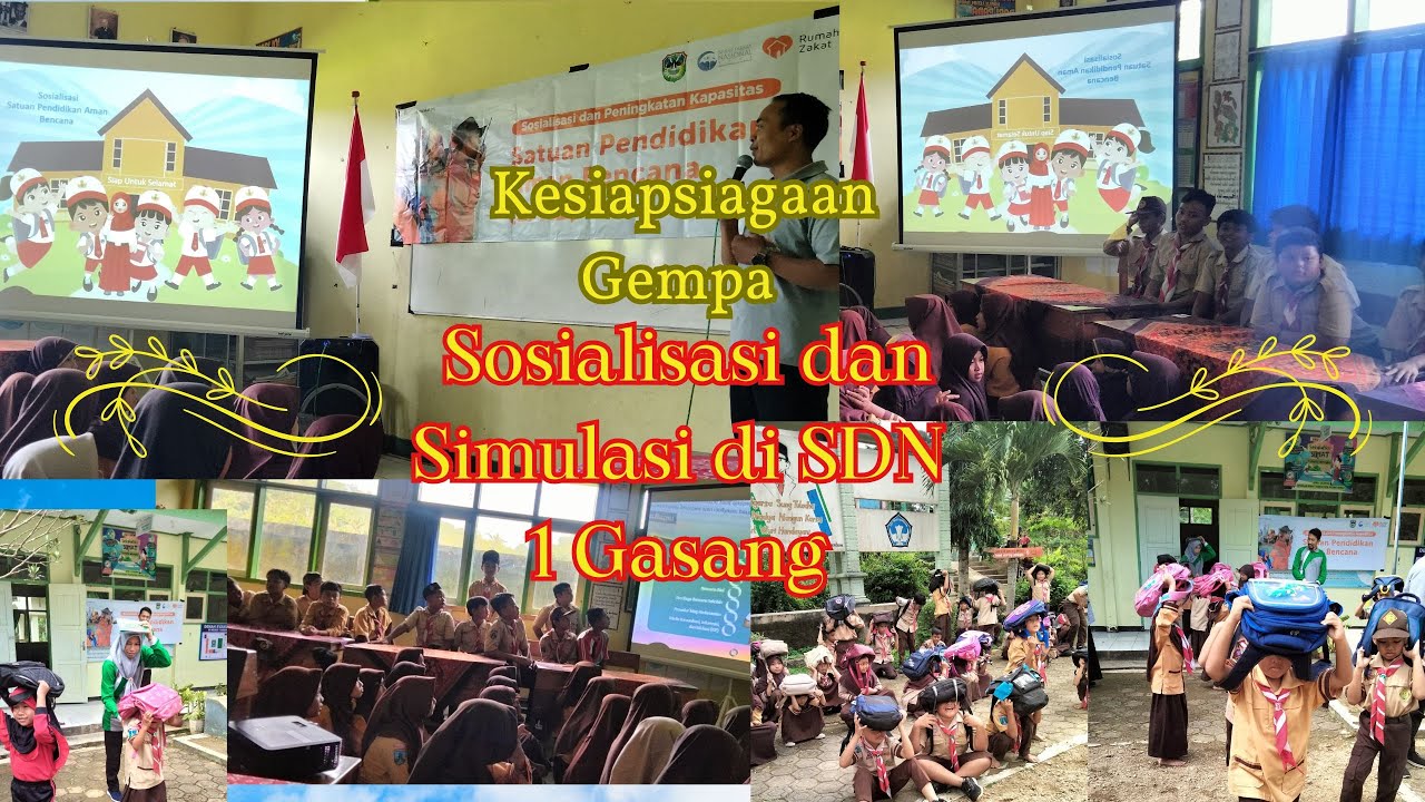 Sosialisasi dan Simulasi Gempa di SDN 1 Gasang: Meningkatkan Kesiapsiagaan Bencana