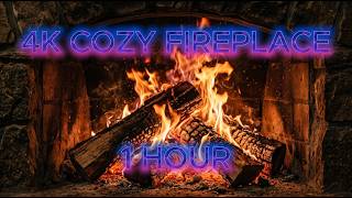 4️⃣K Relaxing Lo-Fi Fireplace Ambience 🔥 Crackling Fire Sounds for Deep Focus 😮‍💨