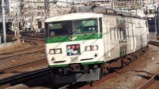 E217系横須賀線上下+185系特別急行踊り子3号