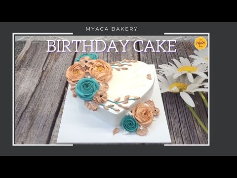 Bánh sinh nhật hình trái tim rất đẹp | Amazing birthday cake for love - Myaca Bakery | Foci