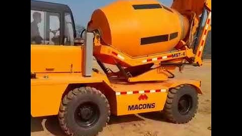 The All New Macons MST 4 CM swivel demo video| Powerful concrete mixture in the segment Awesome!
