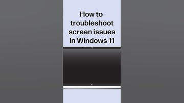 How to troubleshoot screen issues in Windows 11 #shorts