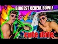 *CUTE DATE* PICKING HER UP IN THE BIGGEST CEREAL BOWL EVER!!
