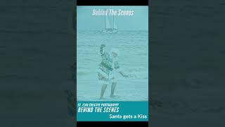 Behind the Scenes Santa Gets A Kiss Behind the Scenes Santa Gets A Kiss