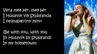 Video thumbnail of "Molly Sandén - Husavik (Lyrics) (My Home Town) [Eurovision: Song Contest The Story of Fire Saga]"