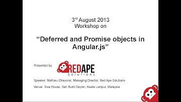 Deferred and Promise objects in Angular js