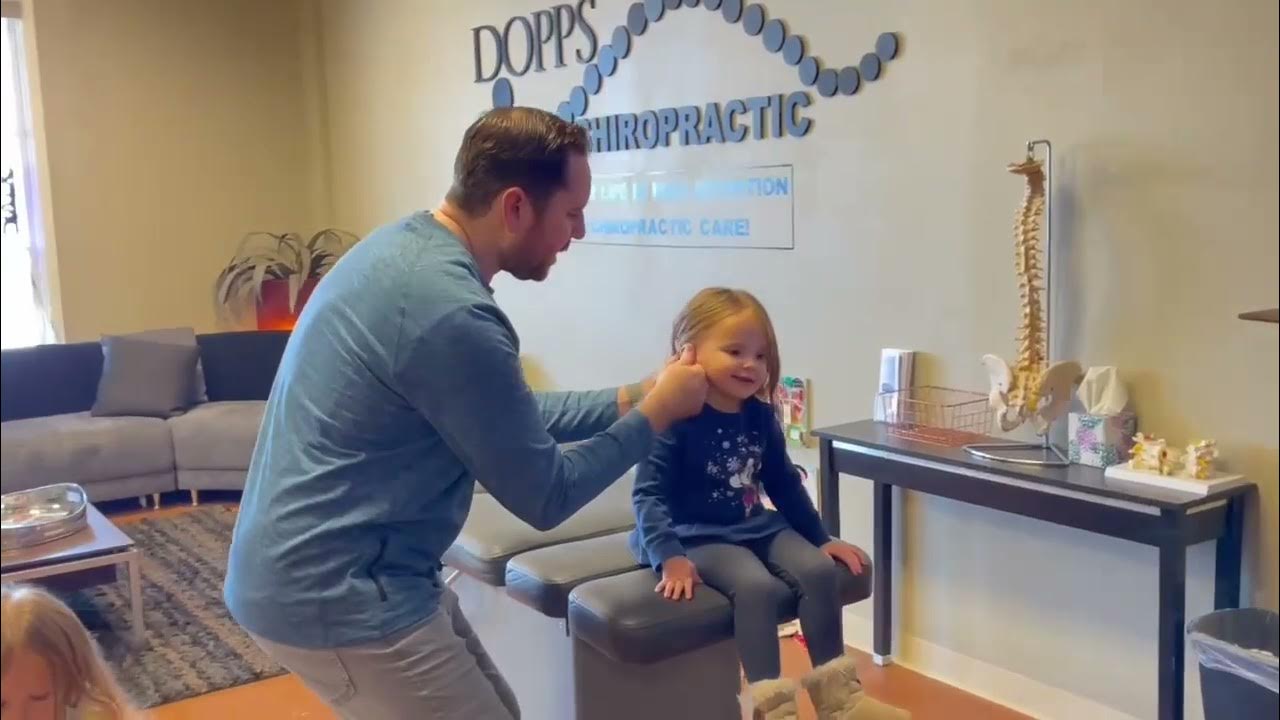 Chiropractic Ear Adjustment for 4 Year Old Relieving Pain in the Right