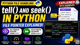 tell() and seek() in Python File Handling | File Pointer Explained Net Worth