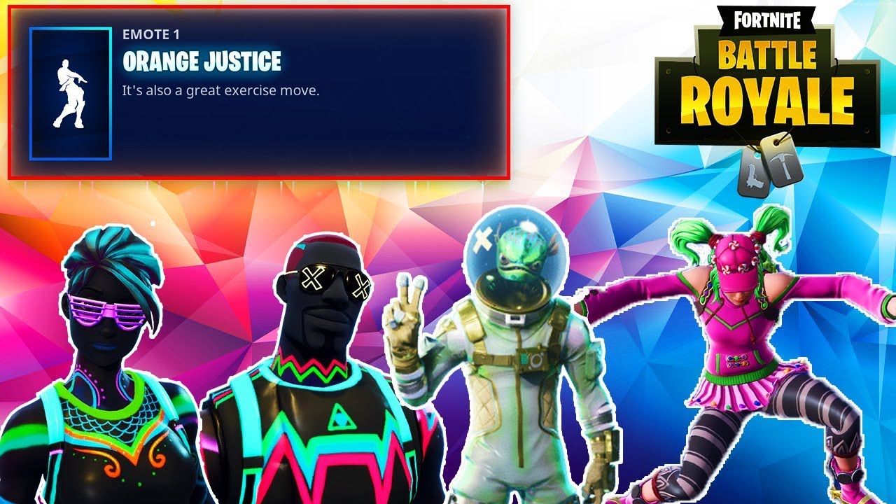 New ORANGE JUSTICE Season 4 Battle Pass DANCE Showcased with 37 SKINS