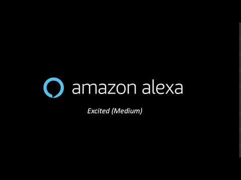 Alexa Emotions: Excited Medium