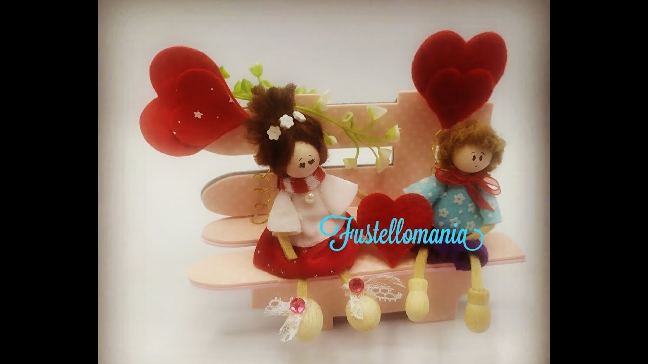Tutorial creazione Innamorati per San Valentino (senza fustelle) #sanvalentino #innamorati