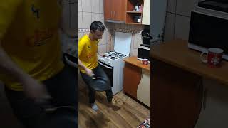 Man's Football Themed Creative Pancakes Creation