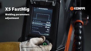 Easy and quick welding parameters adjustment