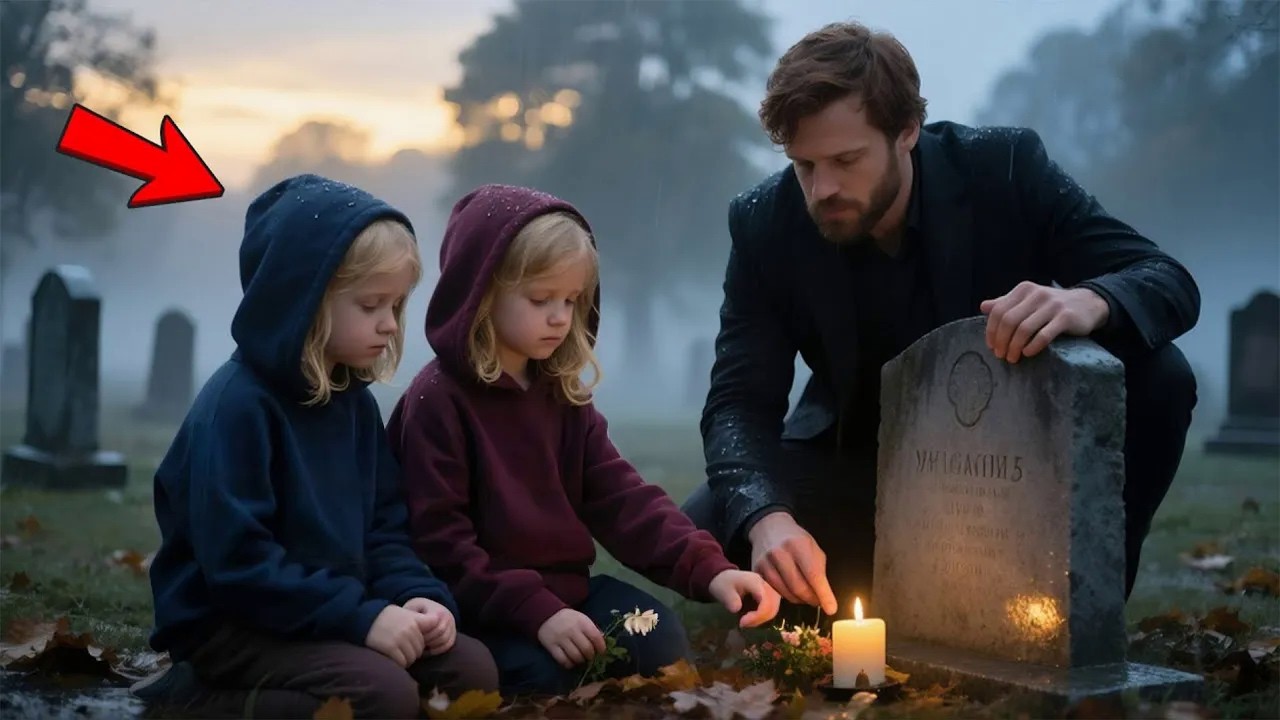 MILLIARDÄR FINDET ZWILLINGE AM GRAB SEINES VATERS – IHRE WORTE BRINGEN IHN ZUM WEINEN