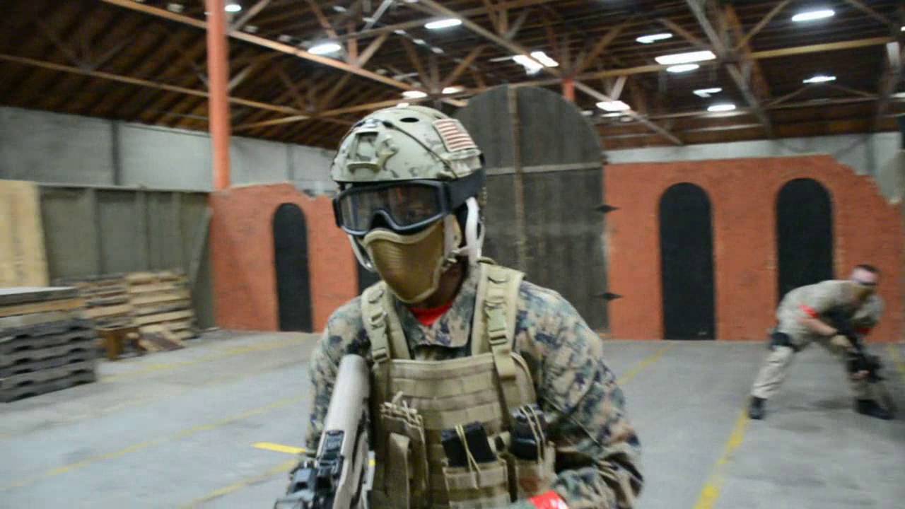 Cqb City Airsoft 7/31/2016 (TM recoil shock, Polarstar, Valken) YouTube