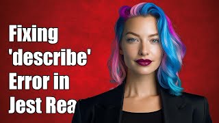 Fixing 'describe is not defined' Error in Jest for React Applications