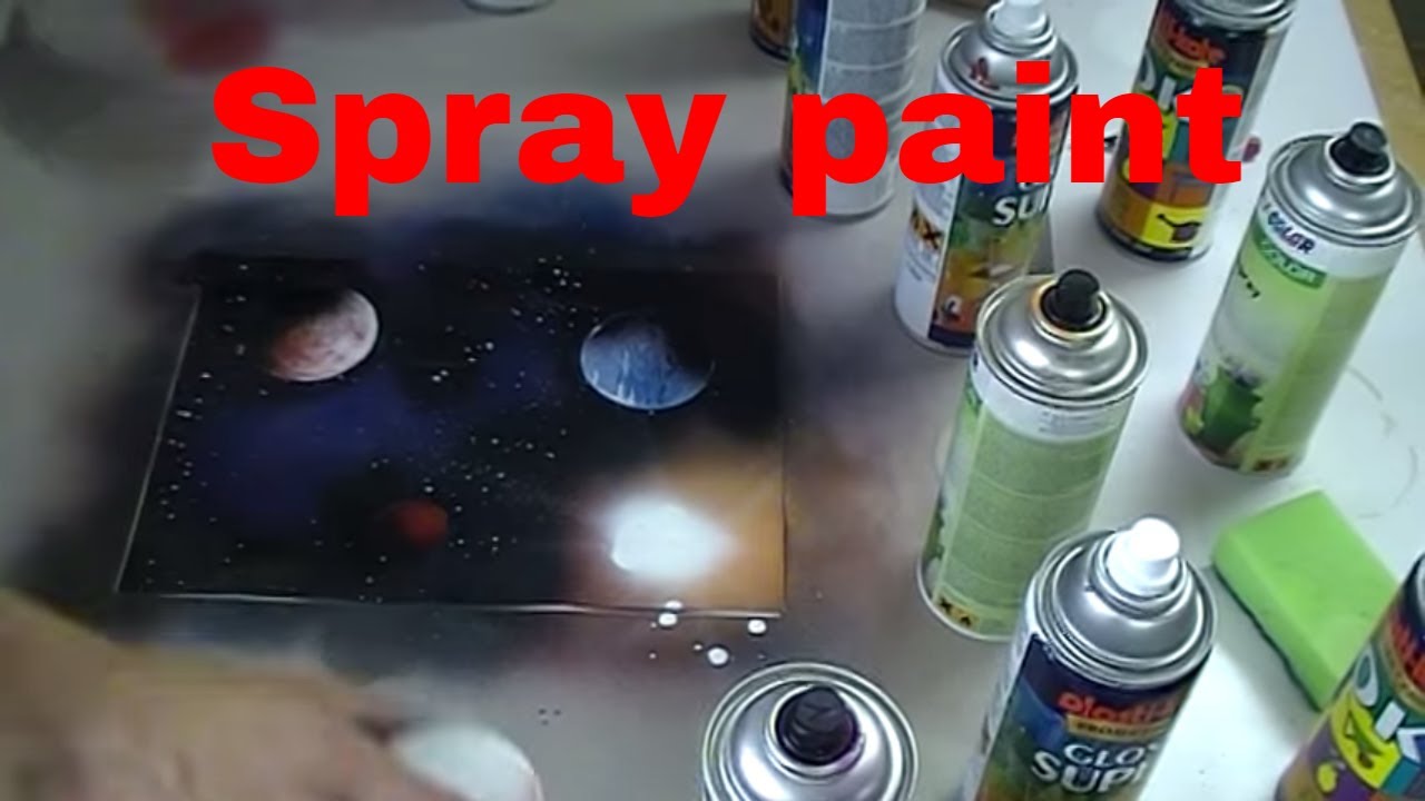 First time spray paint art YouTube