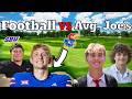 2v2 Scramble Match: Two College Football Players vs Two Average Joe's (INTENSE)