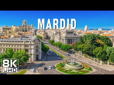 Madrid 8K UHD – Spain’s Vibrant Capital | Royal Palace & Sunset Views 🇪🇸✨